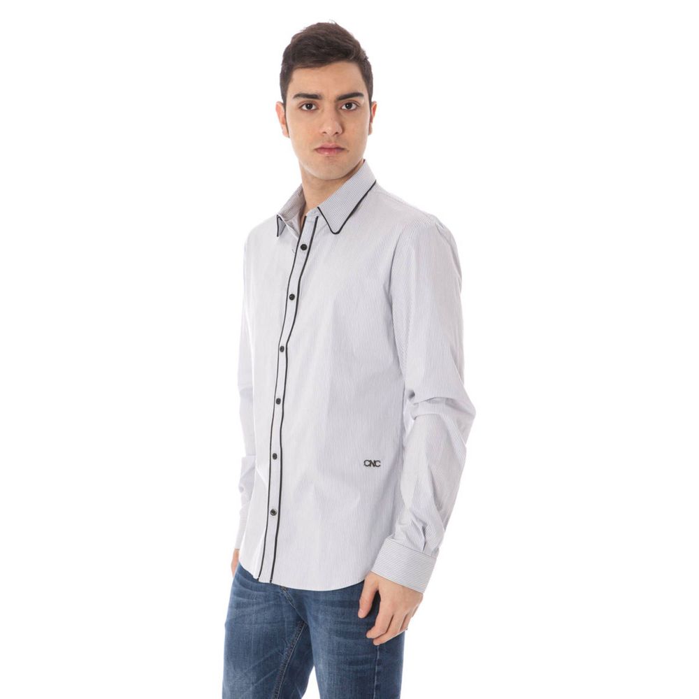 Costume National Blue Cotton Shirt by Costume National