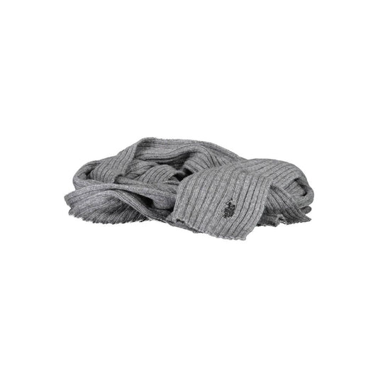 US POLO ASSN. Gray Wool Scarf