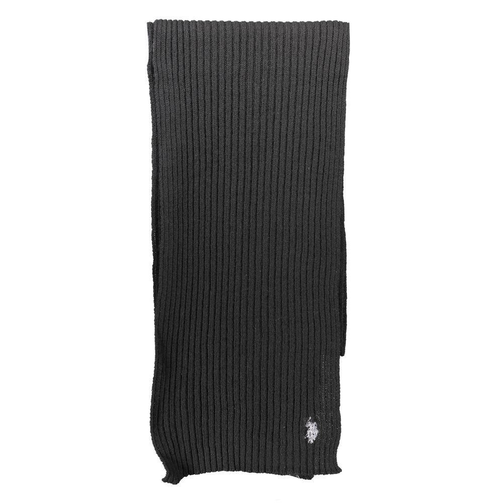 US POLO ASSN. Black Wool Scarf