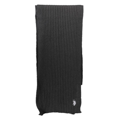 US POLO ASSN. Black Wool Scarf
