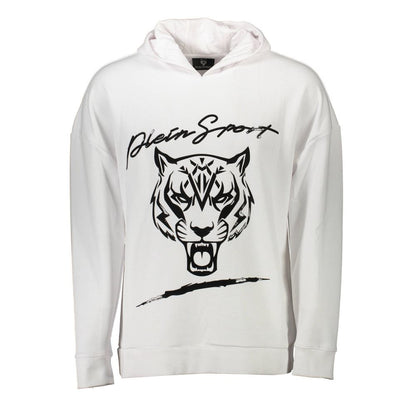 Plein Sport White Cotton Sweater by Plein Sport