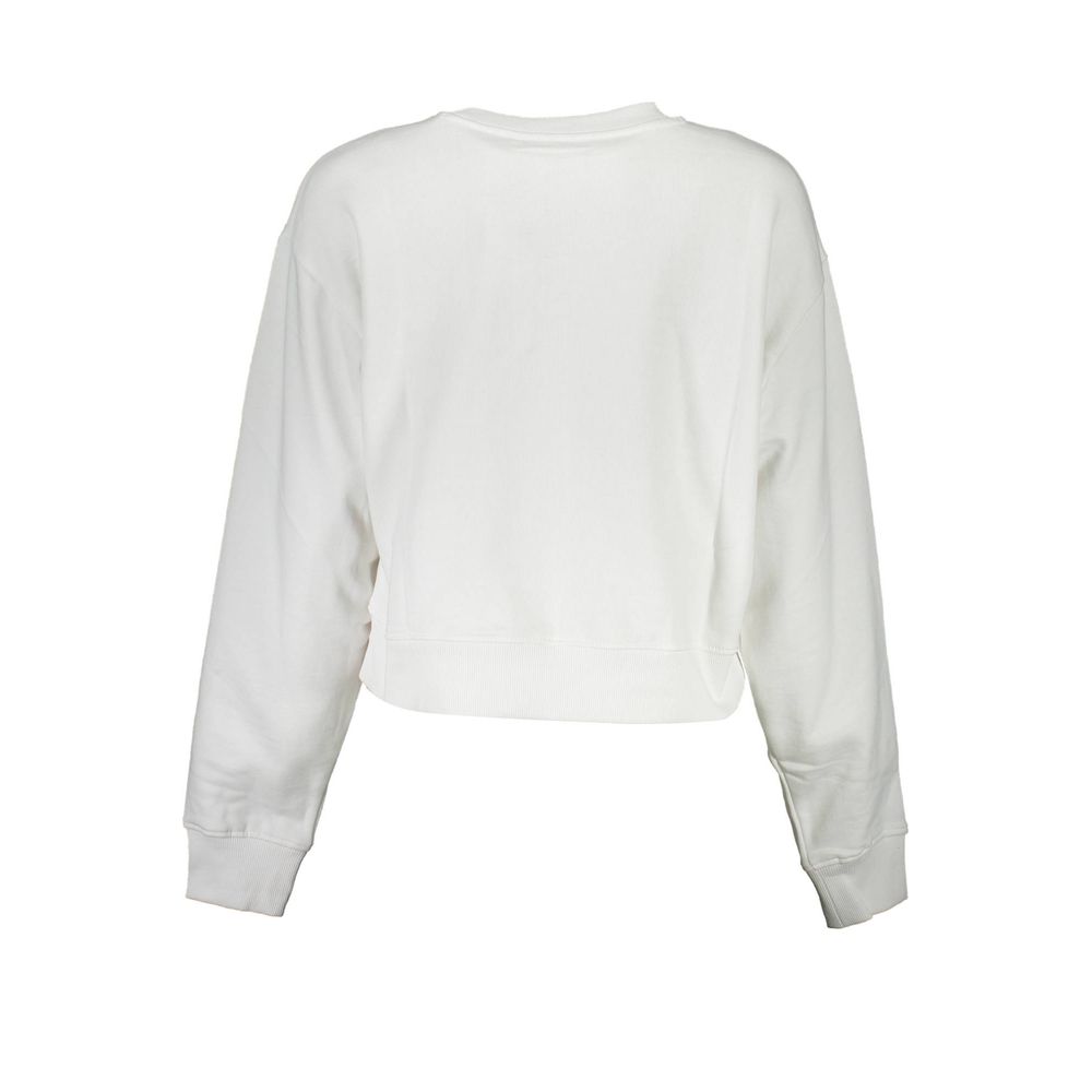 Guess Jeans White Cotton Sweater by Guess Jeans