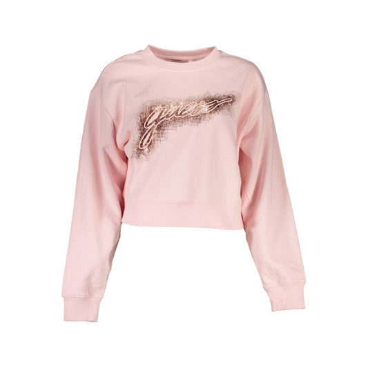 Guess Jeans Pink Cotton Sweater by Guess Jeans