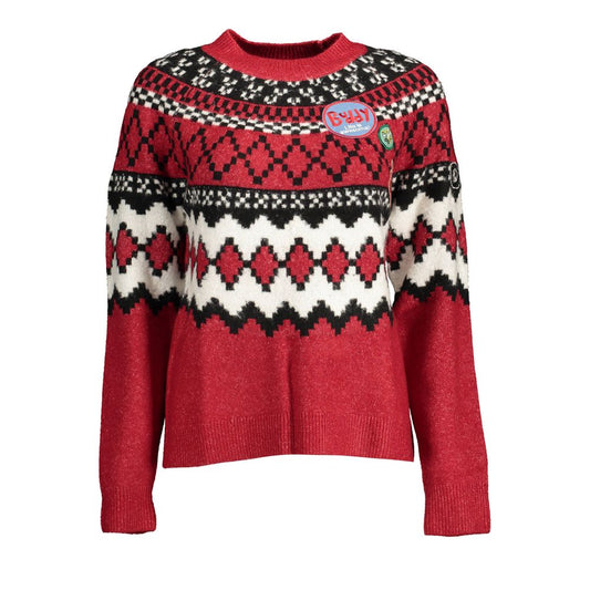 Desigual Red Polyester Sweater by Desigual