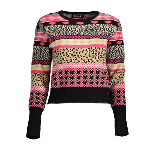 Desigual Black Polyester Sweater by Desigual