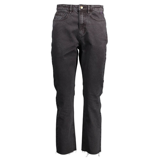 Desigual Black Cotton Jeans &amp; Pant