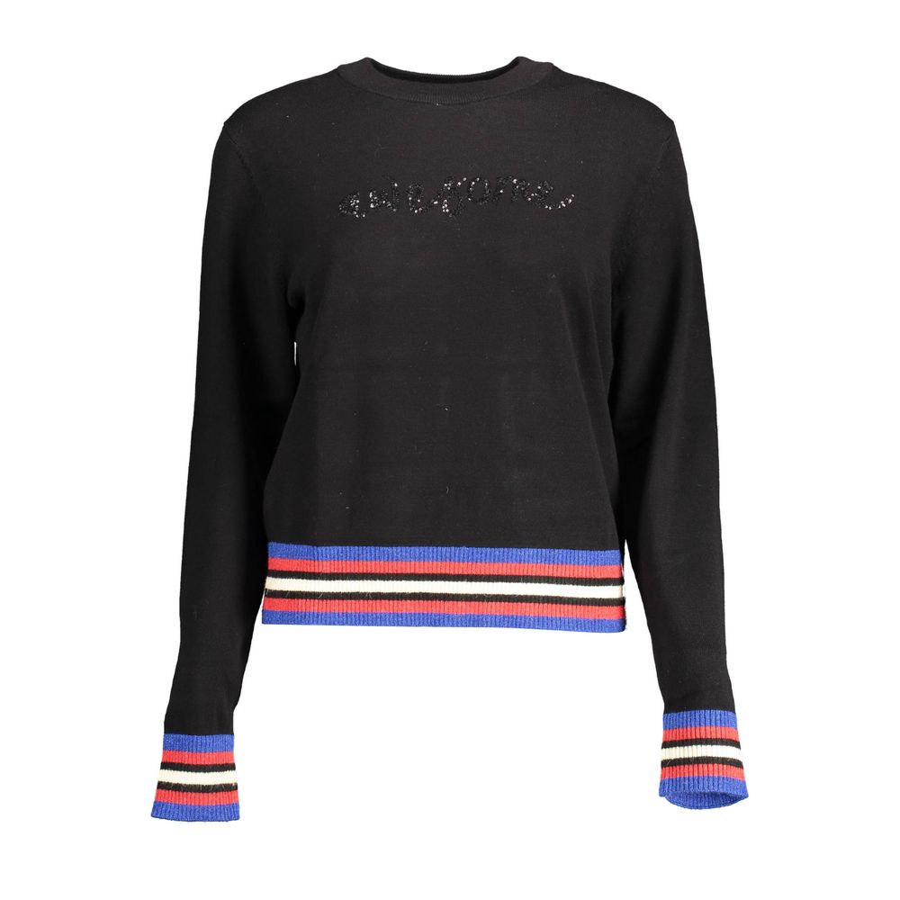 Desigual Black Polyester Sweater by Desigual