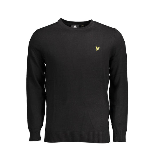 Lyle & Scott Black Cotton Sweater by Lyle & Scott
