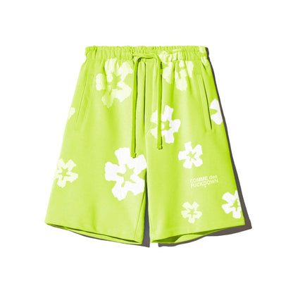 Comme Des Fuckdown Green Cotton Shorts