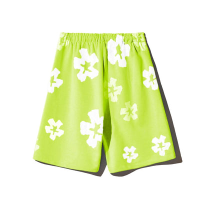 Comme Des Fuckdown Green Cotton Shorts