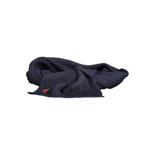 US POLO ASSN. Blue Wool Scarf