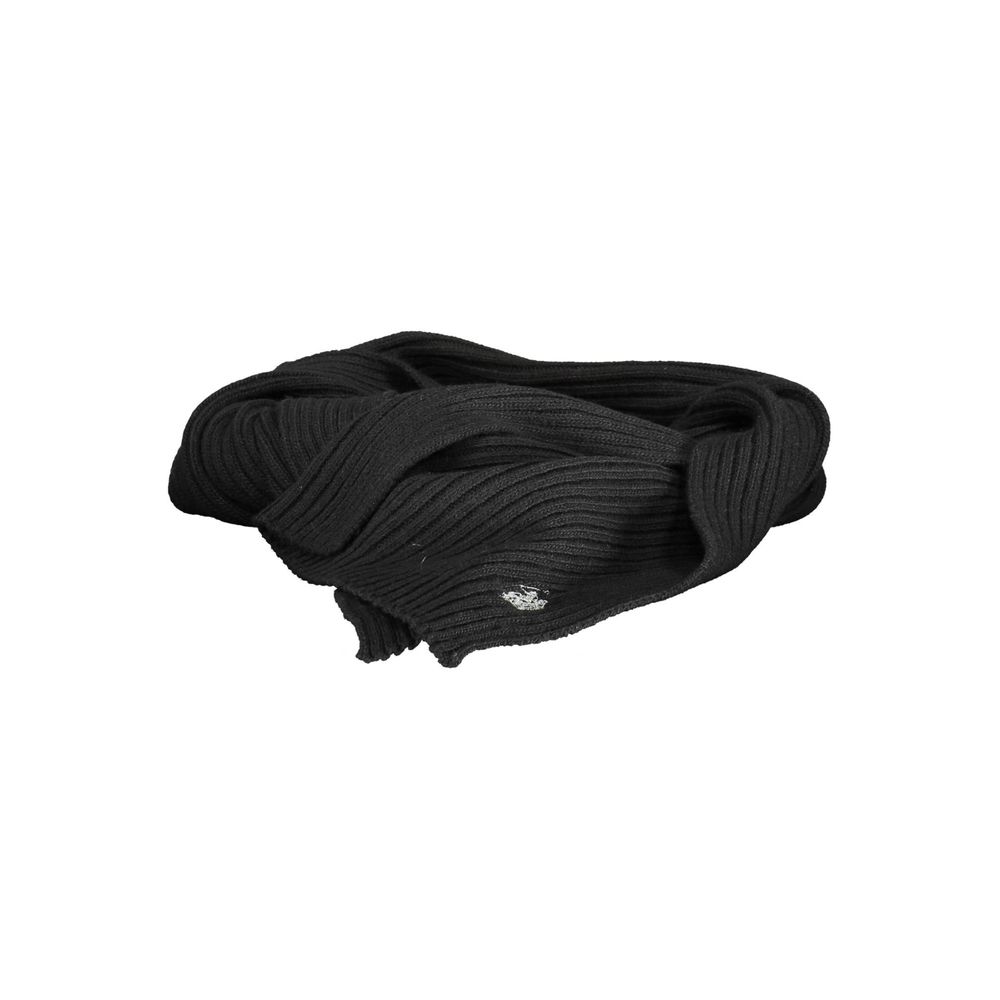 US POLO ASSN. Black Wool Scarf