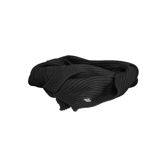 US POLO ASSN. Black Wool Scarf