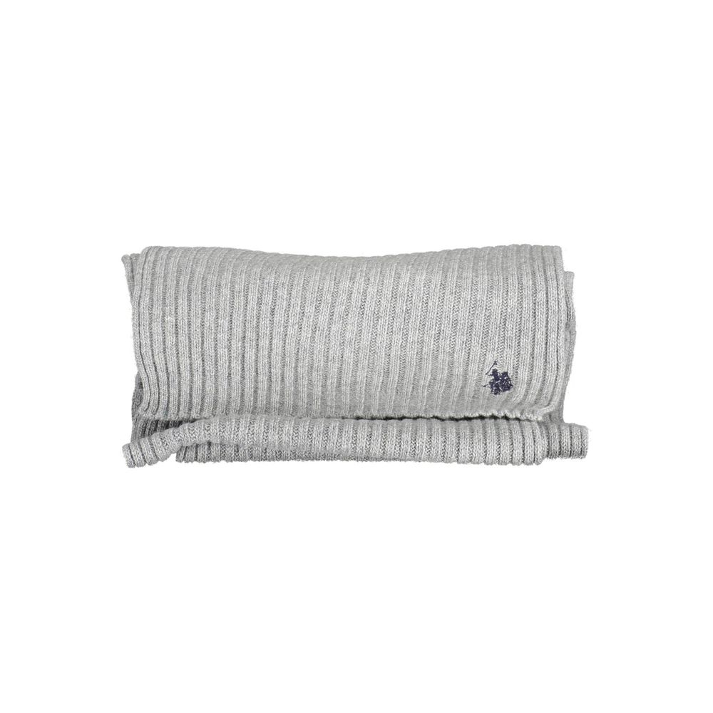 US POLO ASSN. Gray Wool Scarf