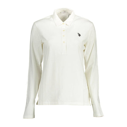 US POLO ASSN. White Cotton Polo Shirt