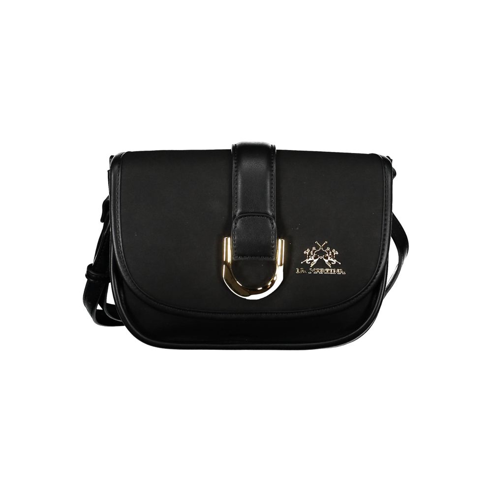 La Martina Black Polyethylene Handbag by La Martina