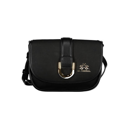 La Martina Black Polyethylene Handbag by La Martina