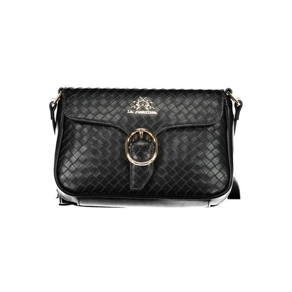 La Martina Black Polyethylene Handbag by La Martina