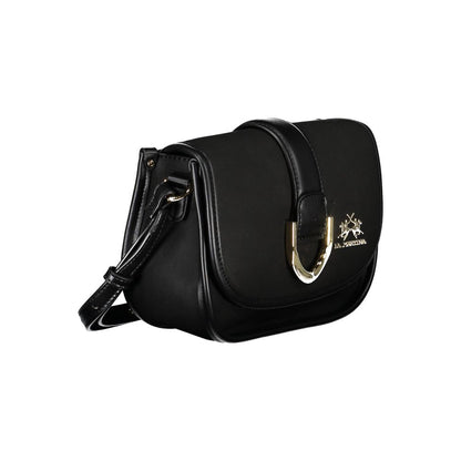 La Martina Black Polyethylene Handbag by La Martina
