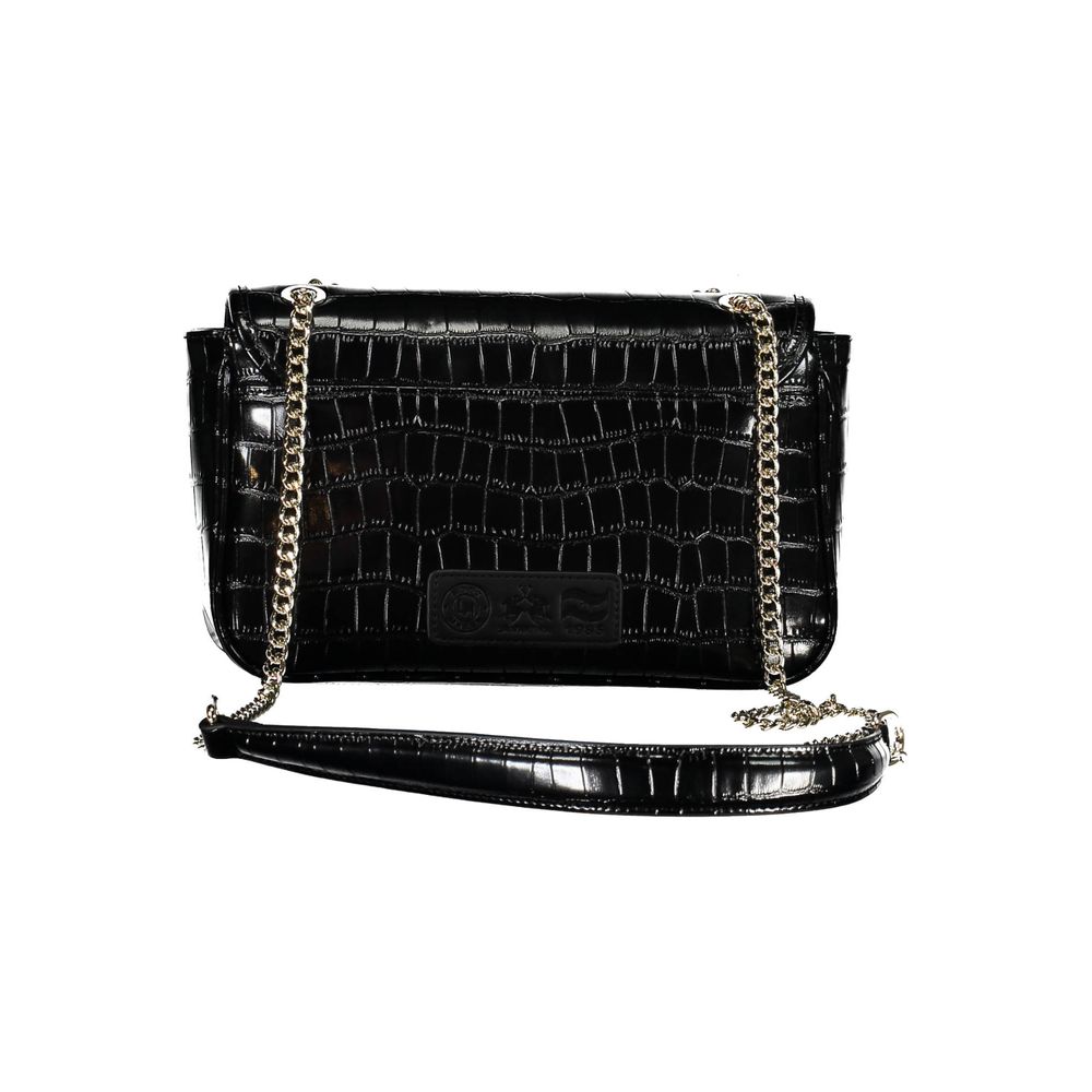 La Martina Black Polyethylene Handbag by La Martina
