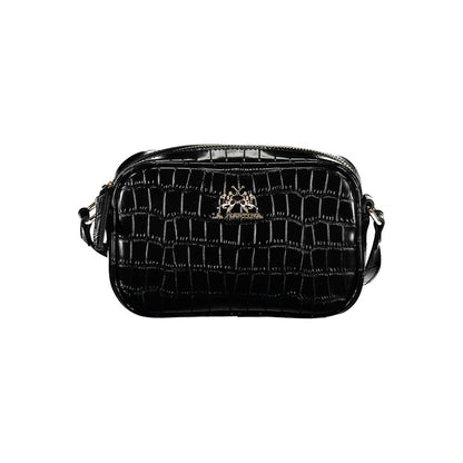 La Martina Black Polyethylene Handbag by La Martina