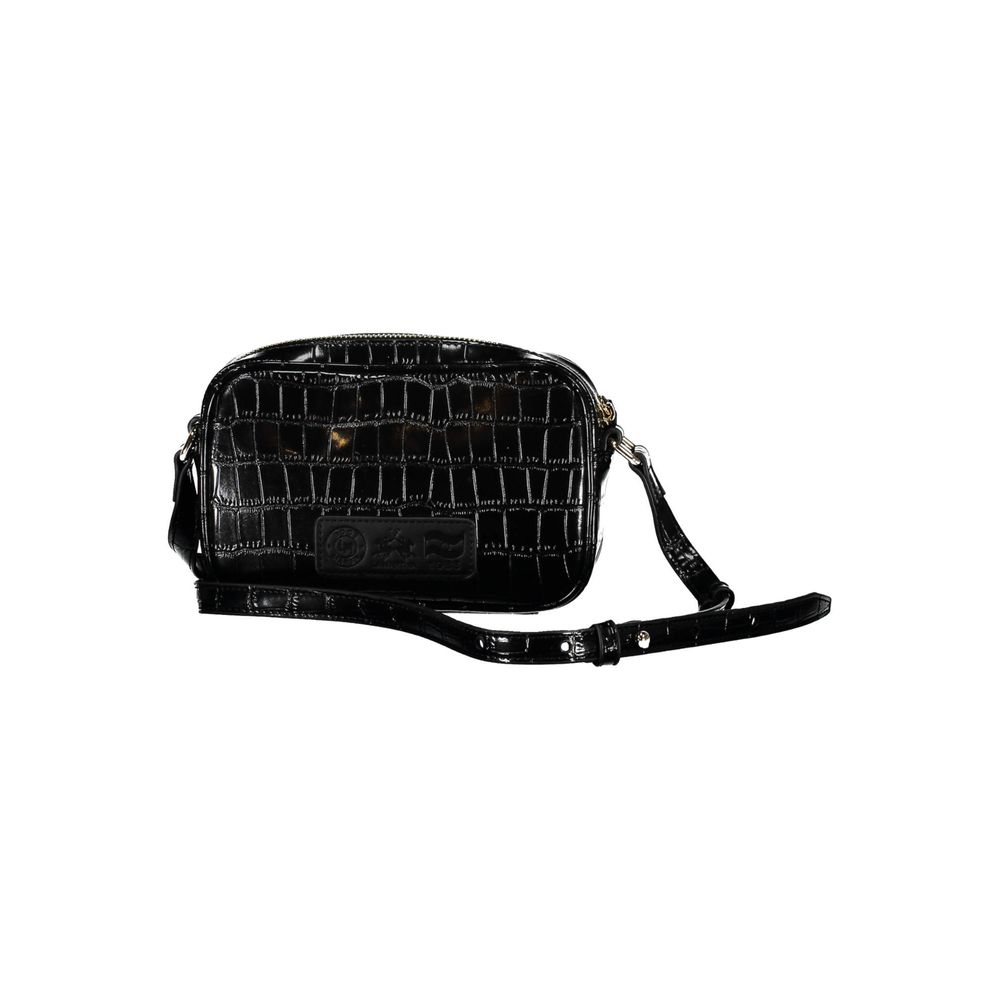 La Martina Black Polyethylene Handbag by La Martina