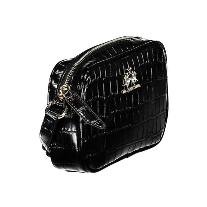 La Martina Black Polyethylene Handbag by La Martina
