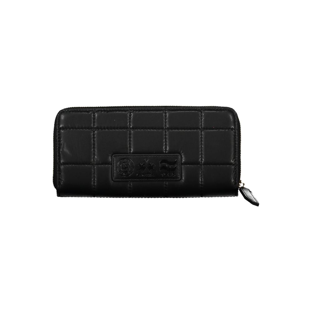La Martina Black Polyethylene Handbag by La Martina