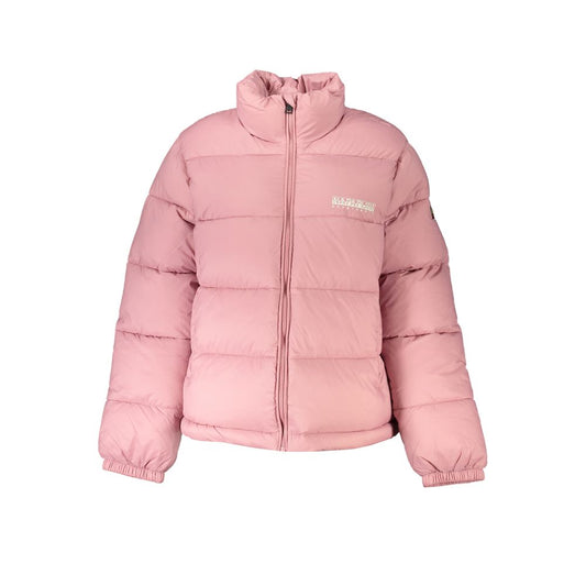 Napapijri Pink Polyamide Jackets &amp; Coat