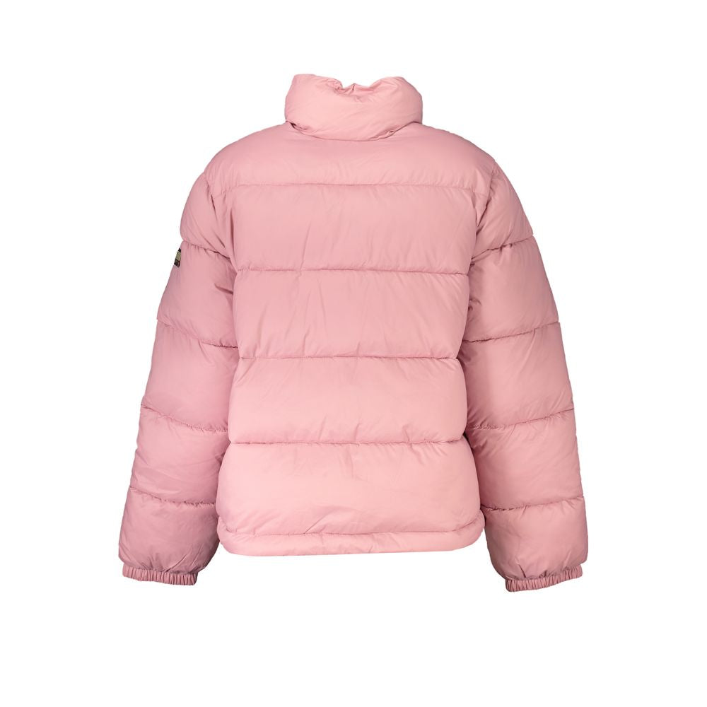 Napapijri Pink Polyamide Jackets &amp; Coat