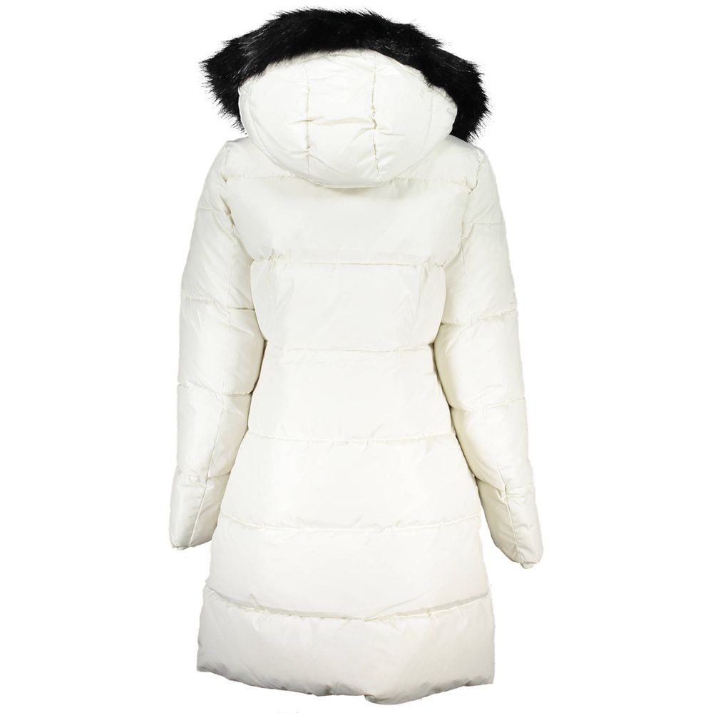 Calvin Klein White Polyester Jackets &amp; Coat