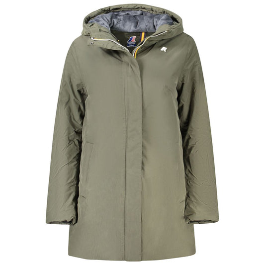 K-WAY Green Polyamide Jackets &amp; Coat