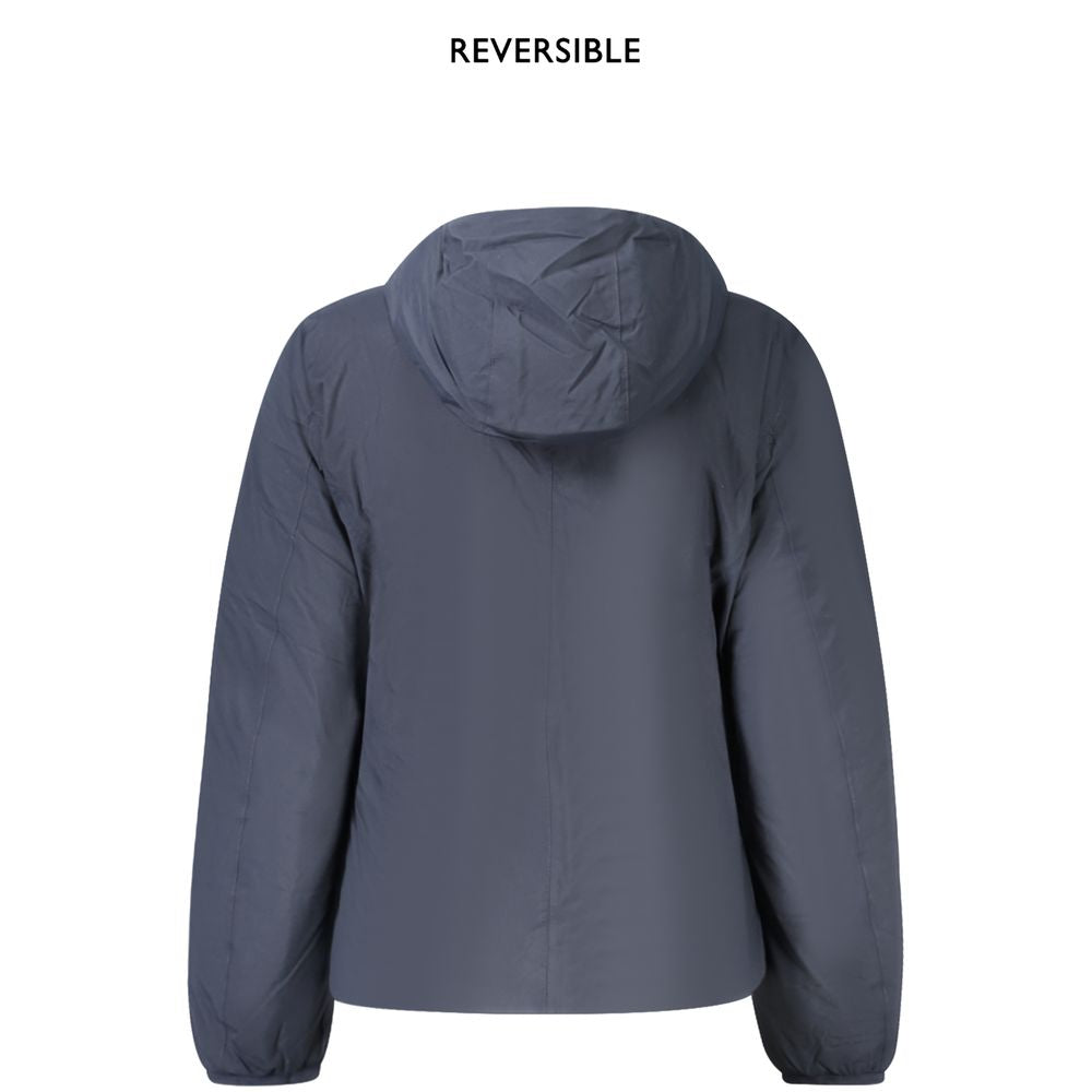 K-WAY Blue Polyamide Jackets &amp; Coat