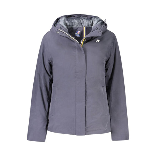 K-WAY Blue Polyamide Jackets &amp; Coat