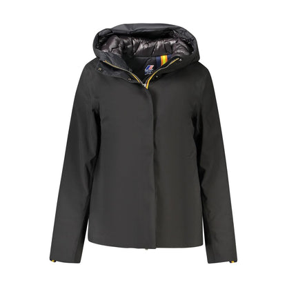 K-WAY Black Polyester Jackets &amp; Coat