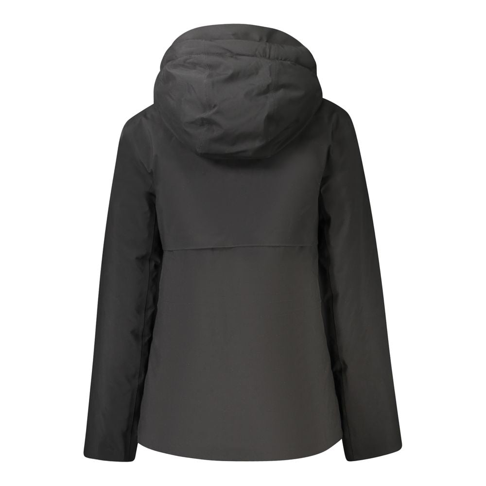 K-WAY Black Polyester Jackets &amp; Coat