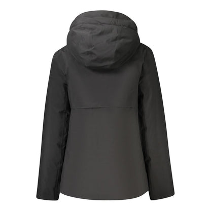 K-WAY Black Polyester Jackets &amp; Coat