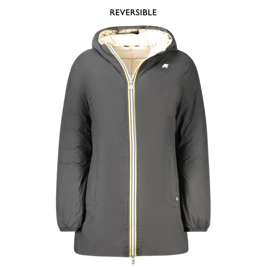 K-WAY Black Polyester Jackets &amp; Coat