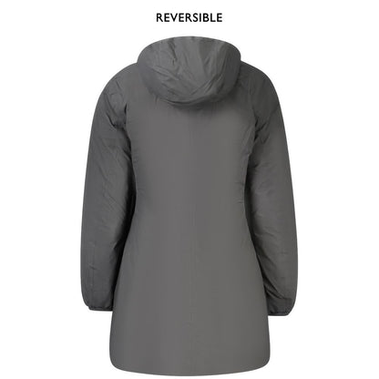 K-WAY Black Polyester Jackets &amp; Coat