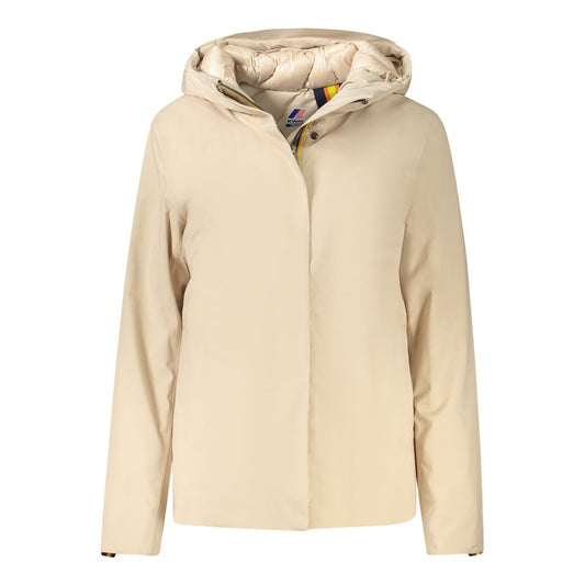 K-WAY Beige Polyester Jackets &amp; Coat