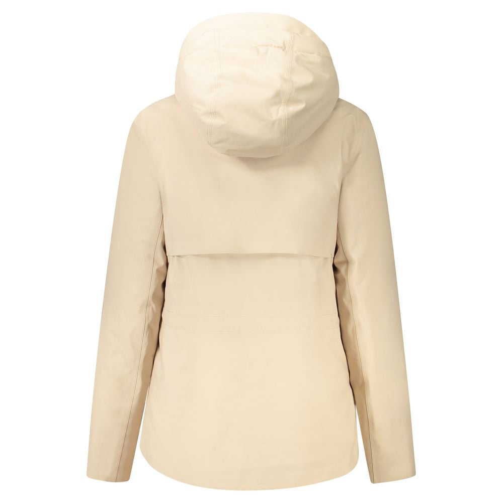 K-WAY Beige Polyester Jackets &amp; Coat
