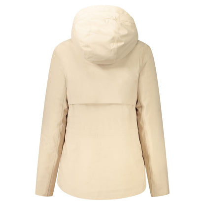 K-WAY Beige Polyester Jackets &amp; Coat