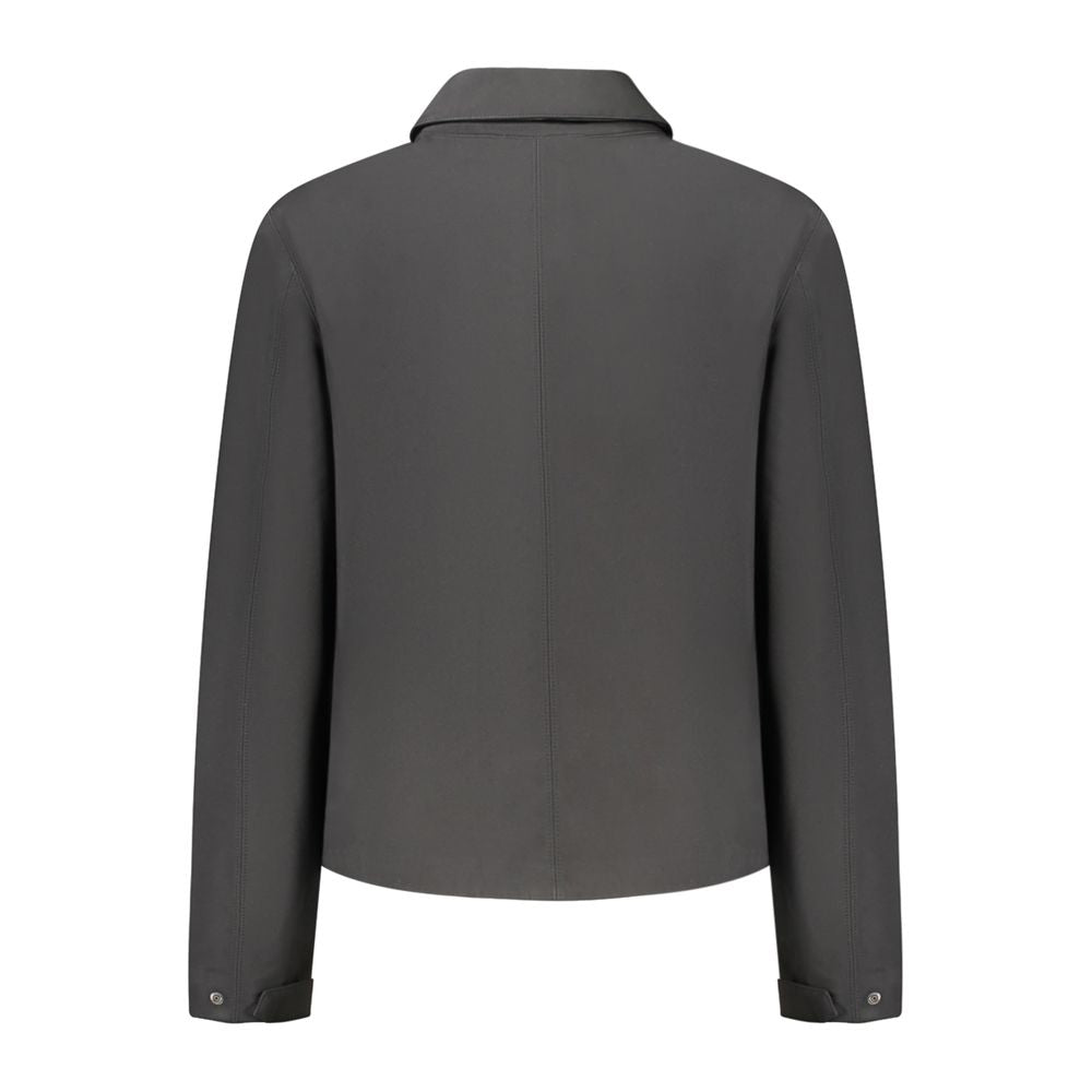 K-WAY Black Polyester Jackets &amp; Coat