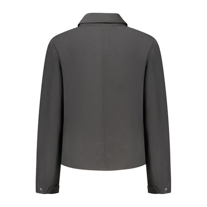 K-WAY Black Polyester Jackets &amp; Coat