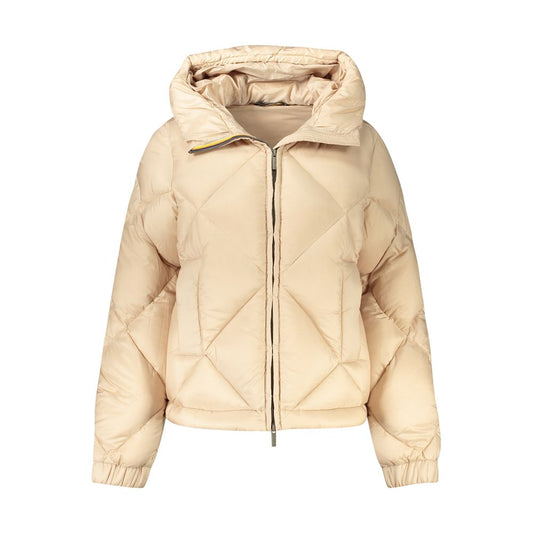 K-WAY Beige Polyester Jackets &amp; Coat