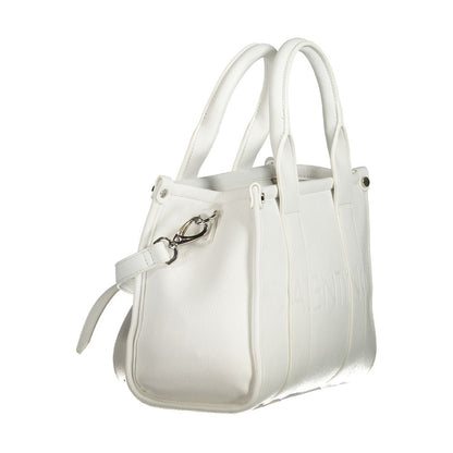 Mario Valentino White Polyethylene Handbag