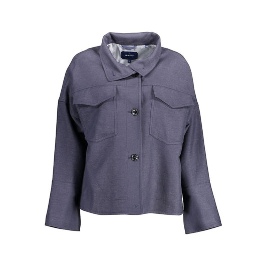 Gant Blue Cotton Jackets &amp; Coat