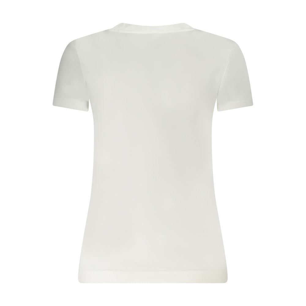 Guess Jeans White Cotton Tops &amp; T-Shirt