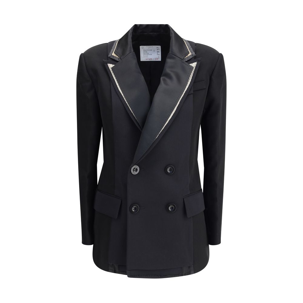 Sacai Double-breasted Blazer with double lapels
