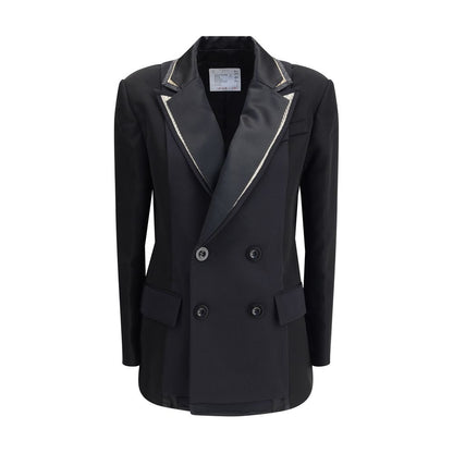 Sacai Double-breasted Blazer with double lapels